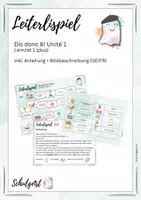 Vorschau - Spiele - Leiterlispiel Französisch Dis Donc 6 - Unité 1 (plus) - Deckblatt