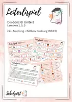 Vorschau - Spiele - Leiterlispiel Französisch Dis Donc 6 - Unité 3 (exkl. plus) - Deckblatt