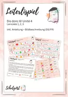 Vorschau - Spiele - Leiterlispiel Französisch Dis Donc 6 - Unité 4 (exkl. plus) - Deckblatt