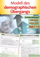 Vorschau - Arbeitsblätter - Modell des demographischen Übergangs Bevölkerung Entwicklung - Deckblatt
