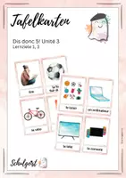 Vorschau - Präsentationen/Tafelbilder - Tafelkarten Französisch Dis Donc 5 - Unité 3 (exkl. plus) - Deckblatt
