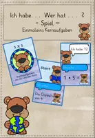 Vorschau - Spiele - Ich habe... Wer hat...? Einmaleins Kernaufgaben - Deckblatt