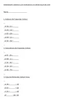 Vorschau - Arbeitsblätter - Arbeitsblatt Addition und Subtraktion im Zahlenraum bis 100 - Deckblatt