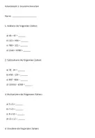 Vorschau - Arbeitsblätter - 10 Arbeitsblätter - Grundlagen Mathe 5 -8 Klasse - Seite 1