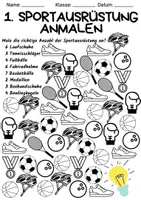 Vorschau - Arbeitsblätter - Zahlen kennenlernen - Zahlenraum 1-10 - Sportgegenstände - Seite 1