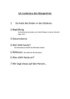 Vorschau - Aufgabenkarten - Ich moderiere den Morgenkreis - Deckblatt