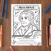 anteprima - Materiale per pittura e bricolage - Stelle e Scoperte Celesti: Set di Pagine da Colorare su Jocelyn Bell e Maria Mitchell - Pagina 2