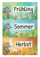 Vorschau - Mal- und Bastelvorlagen - Mäuseklasse - Tafelkalender/ Dauerkalender - Seite 2