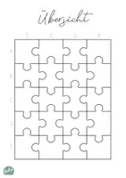 Vorschau - Mal- und Bastelvorlagen - Klassenpuzzle 20 Teile zum selber Gestalten - Seite 3