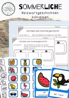 Vorschau - Arbeitsblätter - Eine sommerliche Reizwortgeschichte schreiben - Seite 1