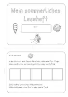 Vorschau - Arbeitsblätter - Leseheft - Sommer - Seite 1