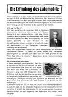 Vorschau - Arbeitsblätter - Die Erfindung des Automobils (Industrialisierung) - Seite 1