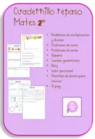 Vista previa - Hojas de trabajo - CUADERNILLOS DE REPASO MATEMÁTICAS Y GRAMÁTICA - Portada