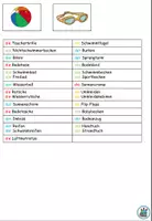 Aperçu - Feuilles d'exercices - Symboles pour le cahier de vocabulaire "Im Schwimmbad" Deutsch / Allemand - Page 2