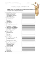 Vorschau - Stundenentwürfe - AB2 - Johann Wolfgang von Goehte - Der Zauberlehrling, - Deckblatt