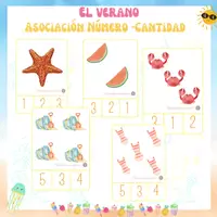 Vista previa - Juegos / Gamificación - EL VERANO - ABN: Asociación Número- Cantidad.. - Portada