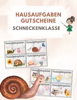 Vorschau - Bildkarten - Hausaufgabengutscheine - Schneckenklasse / Belohnung - Deckblatt