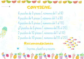 Vista previa - Juegos / Gamificación - VERANO - ABN: Puzzles numéricos. - página 3