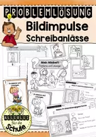 Vorschau - Arbeitsblätter - Problemlösungsgeschichten - Schreibanlass - Deckblatt