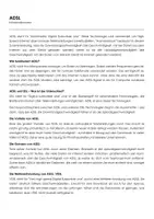 Vorschau - Arbeitsblätter - ADSL (Infotext und Übungen) - Deckblatt