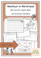 Vorschau - Arbeitsblätter - Sommerheft - Deutsch (4. Klasse) - Abenteuer im Wörterland - Deckblatt