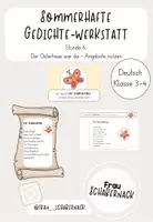 Vorschau - Arbeitsblätter - Sommerhafte Gedichte-Werkstatt: Stunde 6 "Der Schmetterling" - Deckblatt