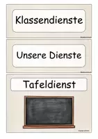 Vorschau - Poster - Klassendienste - Visualisierung in beige - Seite 2