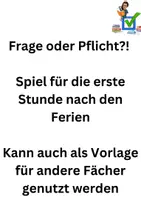Vorschau - Spiele - Frage oder Pflicht Rechnungswesen oder als Vorlage für ein anderes Fach - Deckblatt
