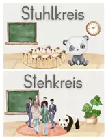 Vorschau - Poster - Pandaklasse Tagestransparenzkarten – Sozialformen Grundschule - Seite 3
