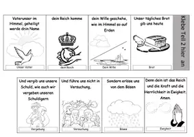 Vorschau - Arbeitsblätter - Vaterunser (mit Erklärungen) - Leporello - Deckblatt