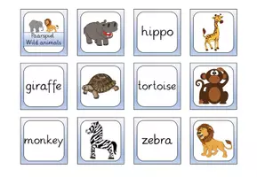 Vorschau - Spiele - Paarspiel zum Thema "Wild animals" - Seite 1