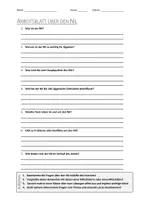 Vorschau - Arbeitsblätter - AB mit Fragen zum Thema "Nil" + Lösungsblatt + Infografik - Deckblatt