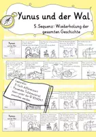 Vorschau - Arbeitsblätter - Leporello Wiederholung Yunus und der Wal - Deckblatt