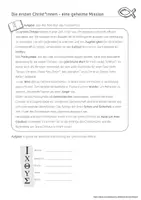Vorschau - Arbeitsblätter - Die ersten Christ*innen - eine geheime Mission (Arbeitsblatt) - Deckblatt