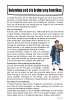 Vorschau - Arbeitsblätter - Kolumbus und die Eroberung Amerikas - Seite 1