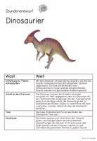 Vorschau - Stundenentwürfe - Komplettpaket Dinosaurier 2.-4. Klasse - Seite 1