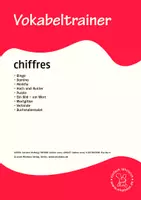 Vorschau - Bildkarten - Vokabeltrainer Französisch: chiffres - Deckblatt