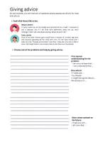 Vorschau - Arbeitsblätter - Writing Advice letters - giving advice - Seite 1