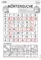Vorschau - Arbeitsblätter - Wörtersuchsel "Buchstabe Ch/ch" I Buchstabenstation I Kl. 1 - Seite 3
