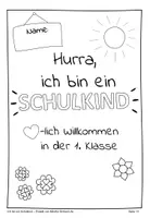 Vorschau - Arbeitsblätter - Hurra ich bin ein Schulkind - Willkommen in der 1. Klasse - Seite 1