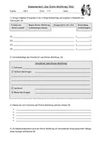 Vorschau - Klassenarbeiten - Klassenarbeit Erster Weltkrieg Geschichte - Deckblatt