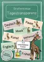 Vorschau - Poster - Giraffenklasse - Tagestransparenz - Deckblatt