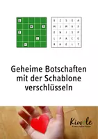 Vorschau - Arbeitsblätter - Geheime Botschaften mit der Schablone verschlüsseln - Deckblatt