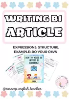 Vista previa - Unidades / Secuencias / Situaciones de Aprendizaje - HOW TO WRITE AN ARTICLE B1 CAMBRIDGE - Portada