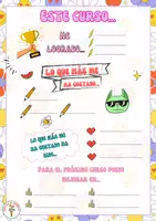 Vista previa - Hojas de trabajo - RETROSPECTIVA FIN DE CURSO PRIMARIA - Portada