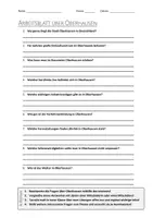 Vorschau - Arbeitsblätter - AB mit Fragen zum Thema "Oberhausen" + Lösungsblatt - Deckblatt
