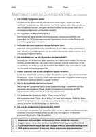 Vorschau - Arbeitsblätter - AB mit Fragen zum Thema "Olympische Spiele" + Lösungsblatt + Mindmap + Infografik - Seite 3