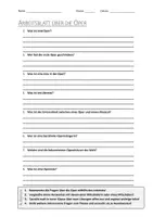 Vorschau - Arbeitsblätter - AB mit Fragen zum Thema "Oper" + Lösungsblatt + Mindmap + Infografik - Deckblatt