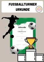 Vorschau - Anderer Materialtyp - Fußballturnier - Urkunde - Deckblatt