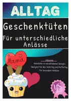 Vorschau - Mal- und Bastelvorlagen - Allgemein: Geschenktüte für verschiedene Anlässe wie: Abschluss, Muttertag etc. - Deckblatt